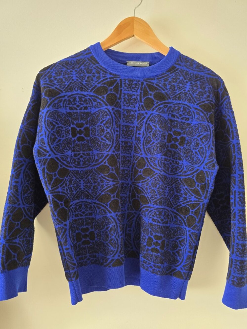 Alexander McQueen Blue & Black Sweater